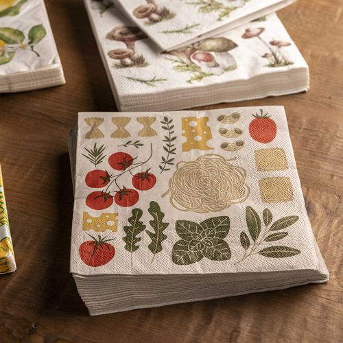 Servilletas pasta set x20