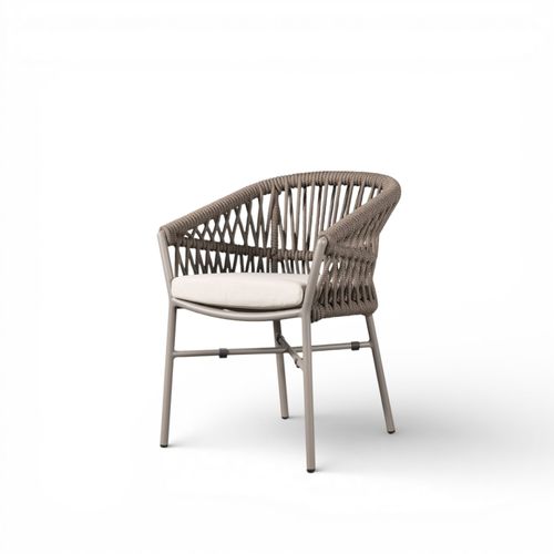 Silla de comedor Berlín taupe 77x60x60